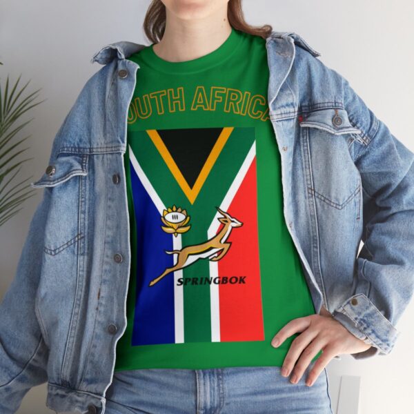 Cool Springbok South African Flag Rugby Fan TShirt | Springboks RSA Flag Rugby Tee