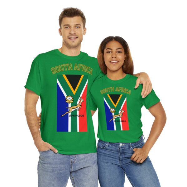 Cool Springbok South African Flag Rugby Fan TShirt | Springboks RSA Flag Rugby Tee