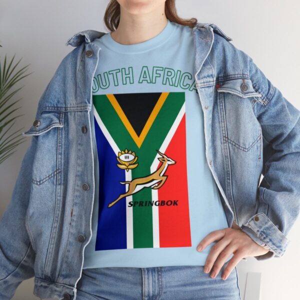 Cool Springbok South African Flag Rugby Fan TShirt | Springboks RSA Flag Rugby Tee