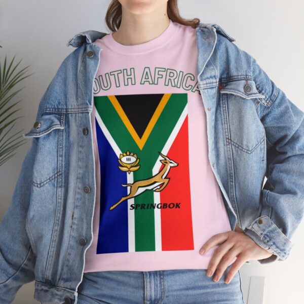 Cool Springbok South African Flag Rugby Fan TShirt | Springboks RSA Flag Rugby Tee