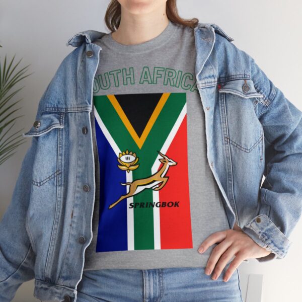 Cool Springbok South African Flag Rugby Fan TShirt | Springboks RSA Flag Rugby Tee