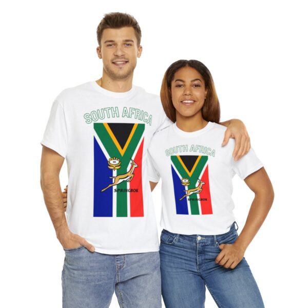Cool Springbok South African Flag Rugby Fan TShirt | Springboks RSA Flag Rugby Tee