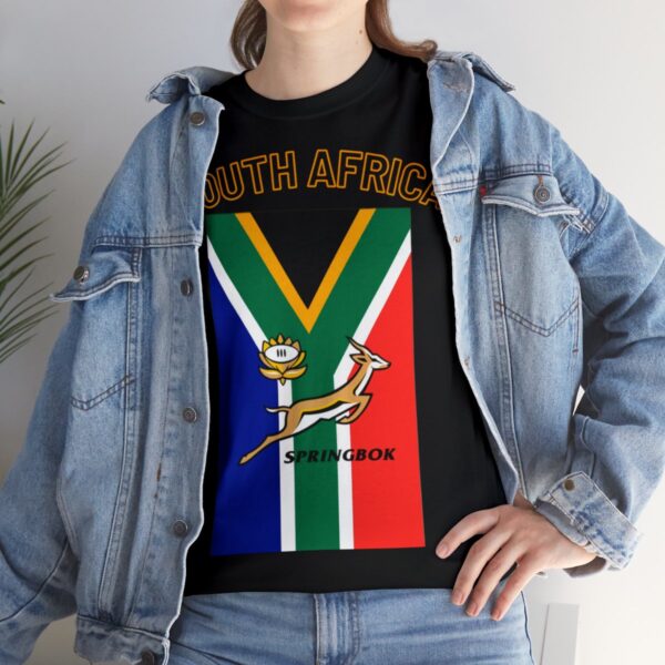 Cool Springbok South African Flag Rugby Fan TShirt | Springboks RSA Flag Rugby Tee