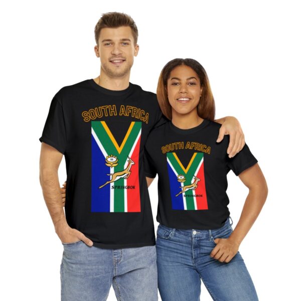 Cool Springbok South African Flag Rugby Fan TShirt | Springboks RSA Flag Rugby Tee