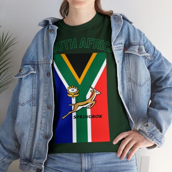 Cool Springbok South African Flag Rugby Fan TShirt | Springboks RSA Flag Rugby Tee