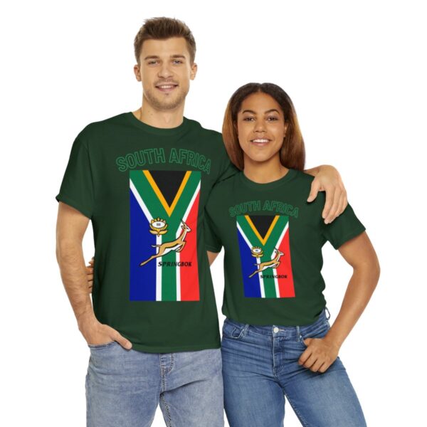Cool Springbok South African Flag Rugby Fan TShirt | Springboks RSA Flag Rugby Tee