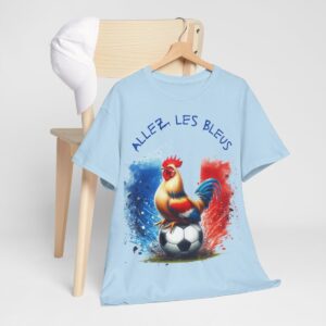 French Football Supporters Tshirt features a cockerel on a football